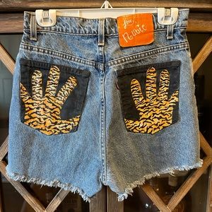 Hand painted vintage Levi’s cut offs